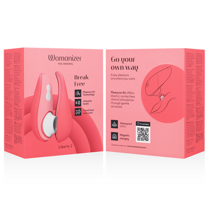 WOMANIZER - LIBERTY 2 CLITORAL STIMULATOR &amp; SUCTIONER LIGHT GREEN