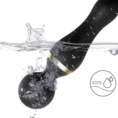 ARMONY - FREEZA MASAJEADOR Y VIBRADOR CABEZA SUPERFLEXIBLE NEGRO