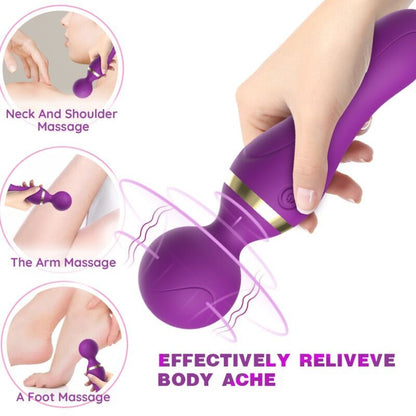 ARMONY - FREEZA MASAJEADOR Y VIBRADOR CABEZA SUPERFLEXIBLE NEGRO