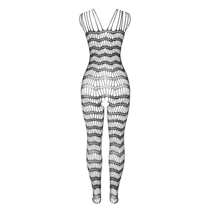 SUBBLIME - 951696 FISHNET CROTCHLESS BODYSTOCKING WITH SHOULDER WINGS BLACK ONE SIZE