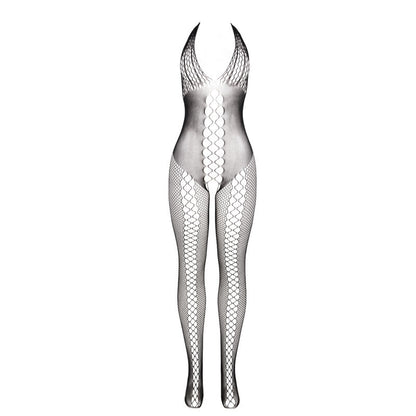 SUBBLIME - 951832 BODYSTOCKING WITH OPEN BACK AND CROSSOVER DETAILS BLACK ONE SIZE