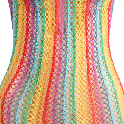 SUBBLIME - 952341 VESTIDO RAINBOW FISHNET TALLA ÚNICA