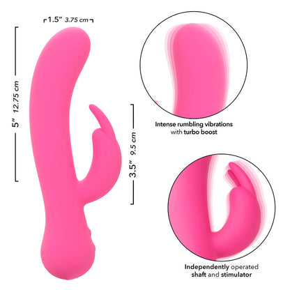 CALEXOTICS - FIRST TIME VIBRADOR CONEJITO RECARGABLE ROSA