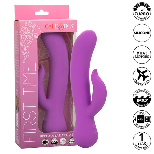 CALEXOTICS - FIRST TIME VIBRADOR RECARGABLE PLEASER MORADO