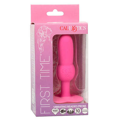 CALEXOTICS - FIRST TIME ANAL PLUG BEAD PROBE 10 VIBRATIONS PINK