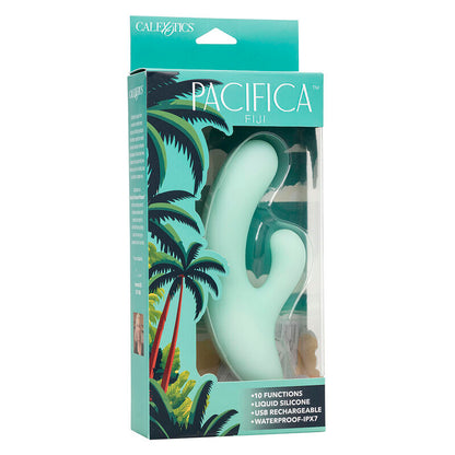 CALEXOTICS - PACIFICA FIJI VIBRADOR E ESTIMULADOR PONTO G 10 VIBRAÇÕES AQUA