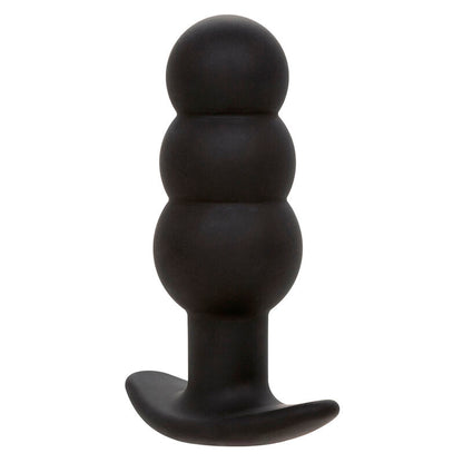 CALEXOTICS - ROCK BOTTOM PLUG ANAL CON ESFERAS 10 VIBRACIONES SILICONA NEGRO