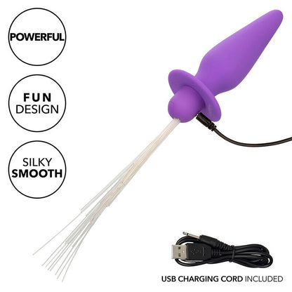 CALEXOTICS - SOUTHERN LIGHTS VIBRADOR ANAL DE SILICONA 10 FUNCIONES MORADO