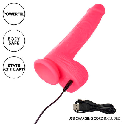 CALEXOTICS - STUDS VIBRADOR REALISTA 10 VIBRACIONES ROSA