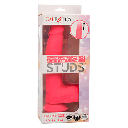 CALEXOTICS - STUDS VIBRADOR REALISTA 10 VIBRACIONES ROSA