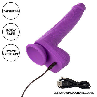 CALEXOTICS - STUDS ROTARY AND RECHARGEABLE VIBRATOR 10 VIBRATIONS PURPLE
