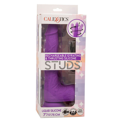 CALEXOTICS - STUDS ROTARY AND RECHARGEABLE VIBRATOR 10 VIBRATIONS PURPLE