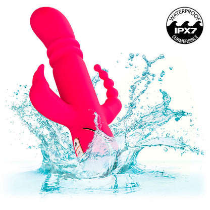 CALEXOTICS - JACK FANTASY TRIPLE HEATED PINK RABBIT VIBRATOR