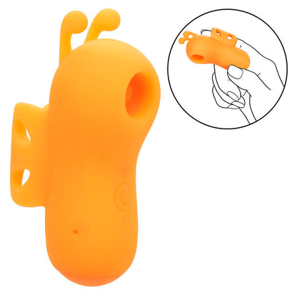 CALEXOTICS - NEON VIBES BUZZING VIBE FINGER STIMULATOR 10 ORANGE VIBRATIONS