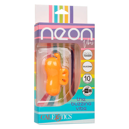 CALEXOTICS - NEON VIBES BUZZING VIBE FINGER STIMULATOR 10 ORANGE VIBRATIONS