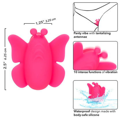 CALEXOTICS - NEON VIBES FLUTTER VIBE VIBRATION STIMULATOR 10 PINK VIBRATIONS