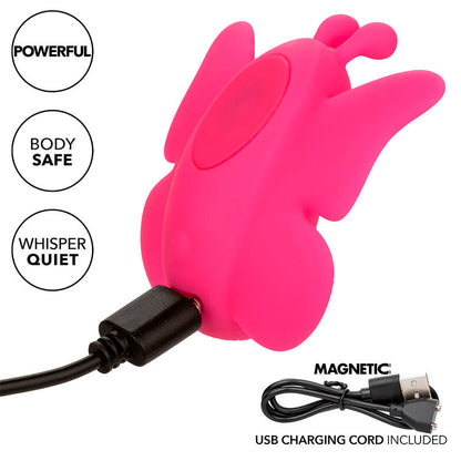 CALEXOTICS - NEON VIBES FLUTTER VIBE VIBRATION STIMULATOR 10 PINK VIBRATIONS