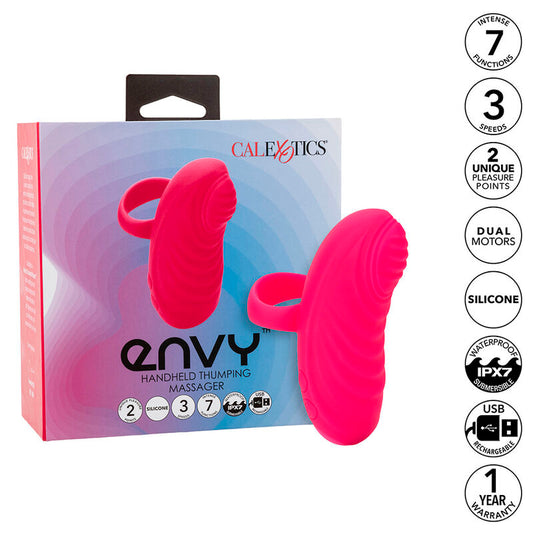 CALEXOTICS - ENVY MASAJEADOR MANUAL DE BOLAS RODANTES 7 VIBRACIONES ROSA