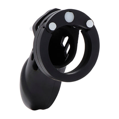 HIDDEN DESIRE - EXTREME SILICONE CHASTITY COCK SIZE L BLACK