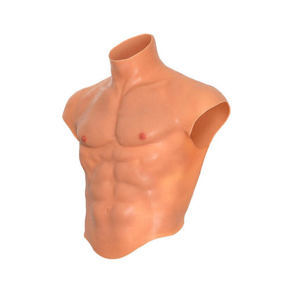 HIDDEN DESIRE - ALTER EGO SILICONE MEN'S TORSO SHIRT WITH ABS FLESH