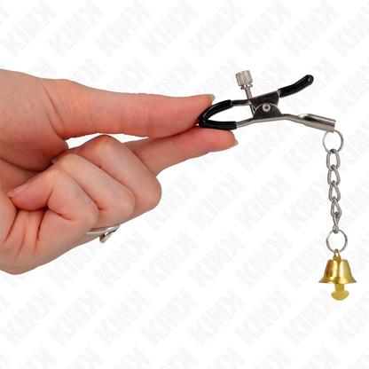 KINK - GOLDEN BELL PENDANT TWEEZERS 6 CM