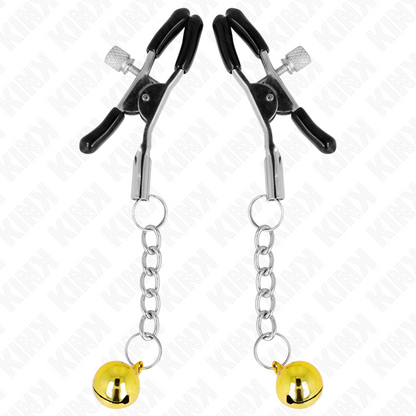 KINK - PINZAS COLGANTE JINGLE BELL DORADA 6 CM