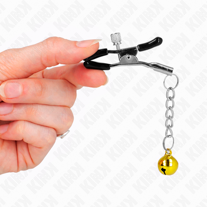 KINK - PINZAS COLGANTE JINGLE BELL DORADA 6 CM