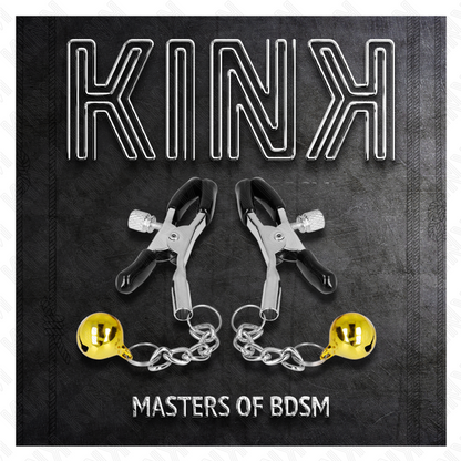KINK - PINZAS COLGANTE JINGLE BELL DORADA 6 CM