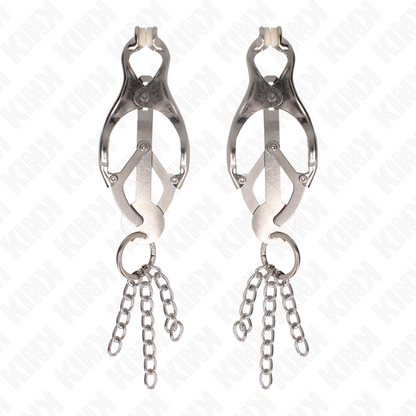 KINK - JAPANESE CLOVER CLIPS WITH SMALL SILVER CHAINS