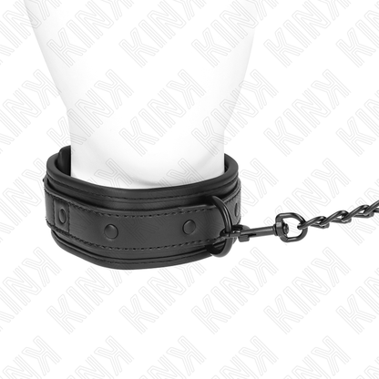 KINK - COLLAR DE NEOPRENO BONDAGE MODELO 2 CON CINTURÓN AJUSTABLE DE 78 CM 37,5 X 49,5 CM