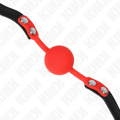 KINK - RED SILICONE BALL GAG 4 CM 60 x 2 CM