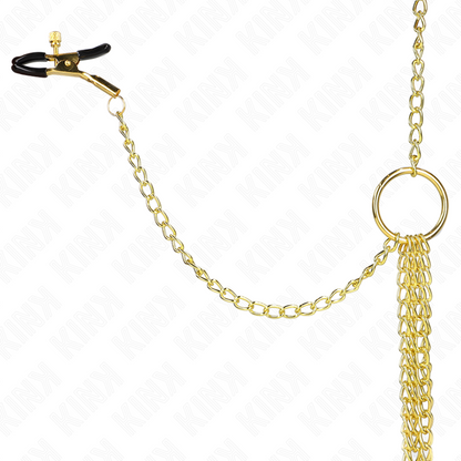 KINK - 4 GOLD ADJUSTABLE NIPPLE AND CLITORITE CLAMPS