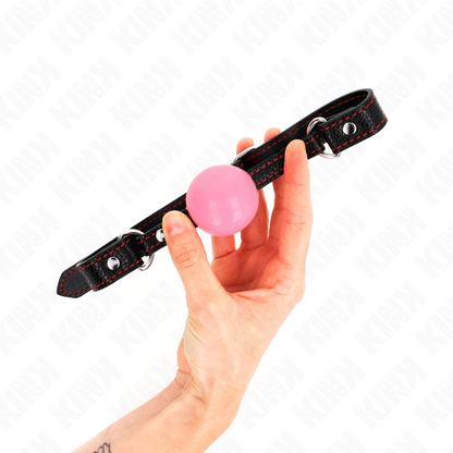 KINK - BOLA DE ORO ROSA DE 4 CM AMORDAZAMIENTO DE 60 x 2 CM