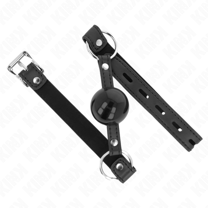 KINK - TPE BALL GAG 4 CM WITH BLACK LOCK 60 x 2 CM