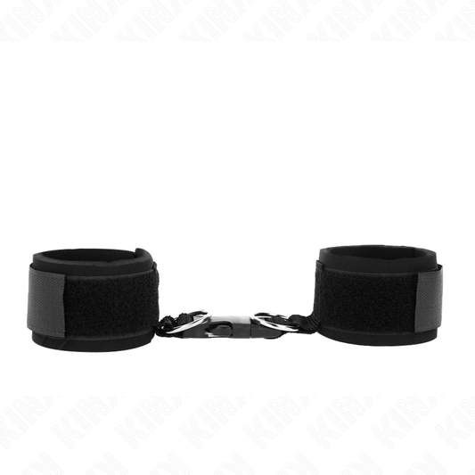 KINK - SUJECIONES DE MUÑECA DE NEOPRENO CON VELCRO NEGRAS AJUSTABLES 22-34 CM