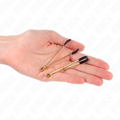 KINK - PINZAS FINAS ORO 7 CM