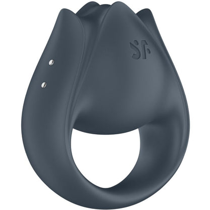 SATISFYER - PERFECT PAIR 2 MULTIVIBRANTING 2-IN-1 COCK RING AND FINGER STIMULATOR GRAY