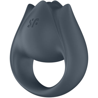 SATISFYER - PERFECT PAIR 2 MULTIVIBRANTING 2-IN-1 COCK RING AND FINGER STIMULATOR GRAY