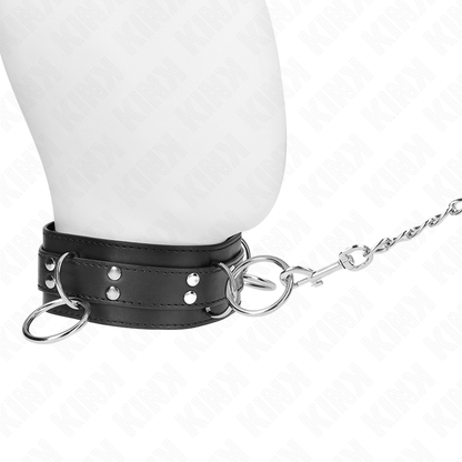 KINK - COLLAR DE ESCLAVITUD DE 3 ANILLOS CON ASA 80 CM 53 X 5 CM