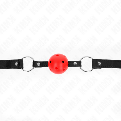 KINK - BOLA ROJA HUECA DURA 4,5 CM GAG MODELO 1 63,5 X 2 CM