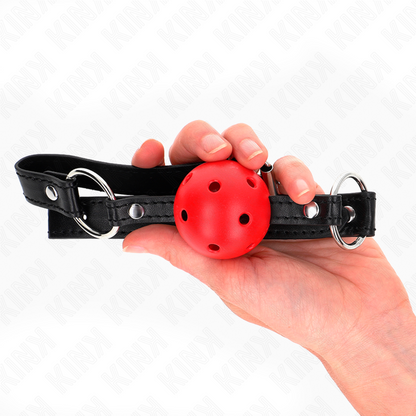 KINK - BOLA ROJA HUECA DURA 4,5 CM GAG MODELO 1 63,5 X 2 CM