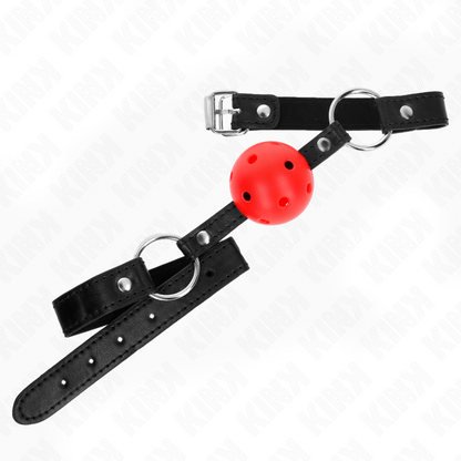 KINK - BOLA ROJA HUECA DURA 4,5 CM GAG MODELO 1 63,5 X 2 CM