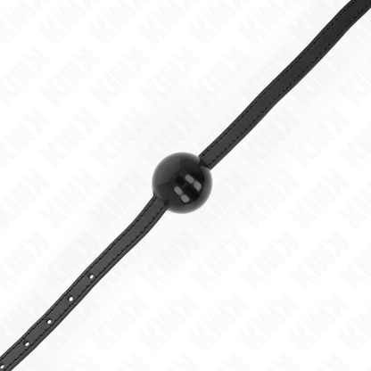 KINK - BLACK SIMPLE BALL GAG 4 CM 65 x 1.5 CM