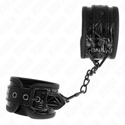 KINK - PULSERA ESTÁNDAR NEGRA CON DIAMANTES AJUSTABLE 17-26 CM X 5,5 CM