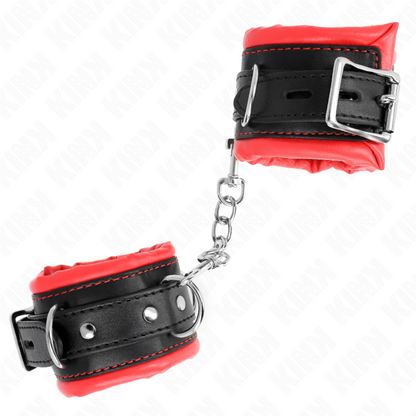 KINK - HEAVY WRIST WITH ADJUSTABLE RED FUR LINING 20-30 CM X 6 CM