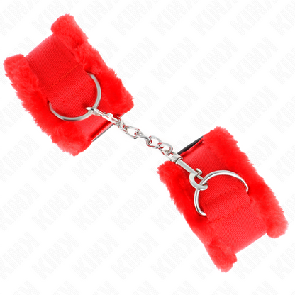 KINK - PULSERA ROJA DE PIEL SINTÉTICA AJUSTABLE 17-31 CM X 7 CM