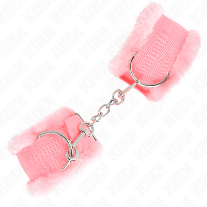 KINK - PULSERA PELUDA ROSA AJUSTABLE 17-31 CM X 7 CM