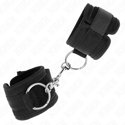 KINK - ADJUSTABLE BLACK CUFFS 18-35 CM X 6 CM