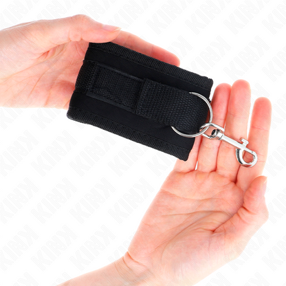 KINK - PULSERA NYLON BIND HOOK&LOOP NEGRO MODELO 2 AJUSTABLE 18-35 CM X 6 CM