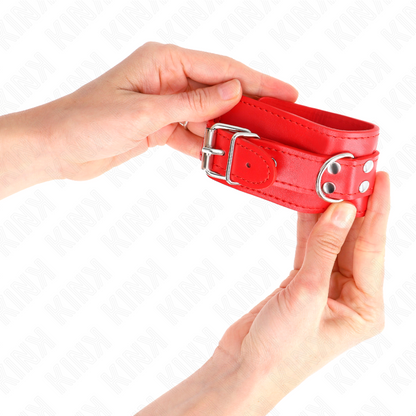 KINK - ADJUSTABLE RED SIMPLE WRIST 20-23 CM X 5.5 CM